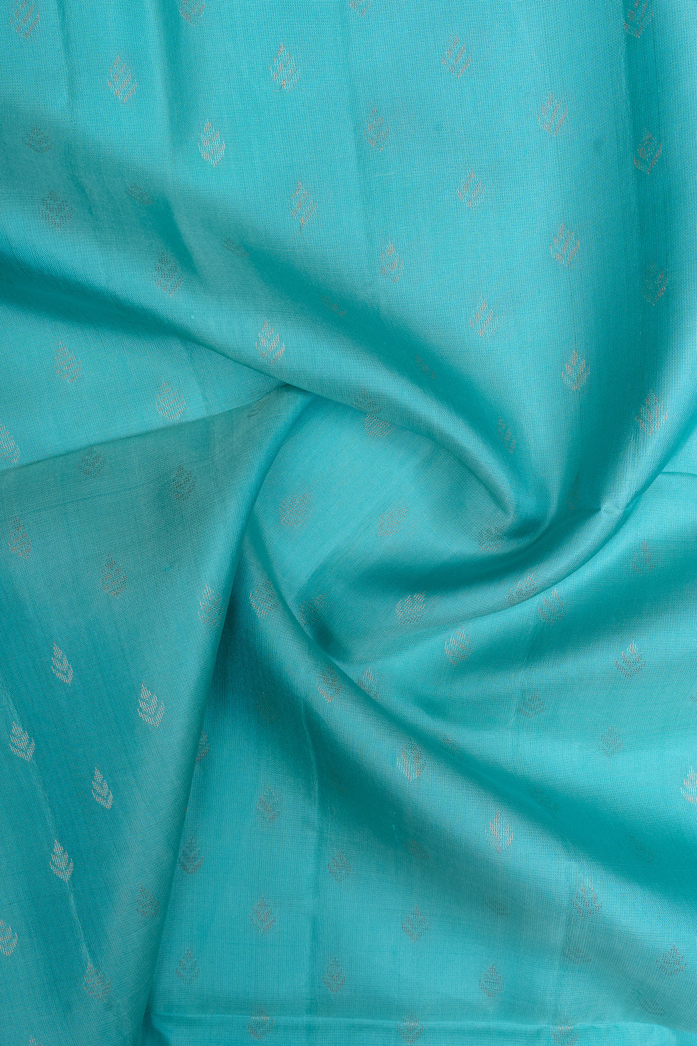 Pastel blue pure soft silk saree