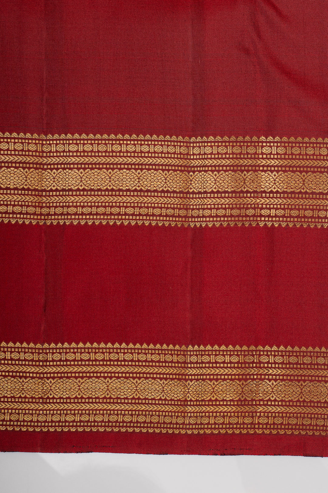 Leaf green rettai pettu pure kanchipuram silk saree
