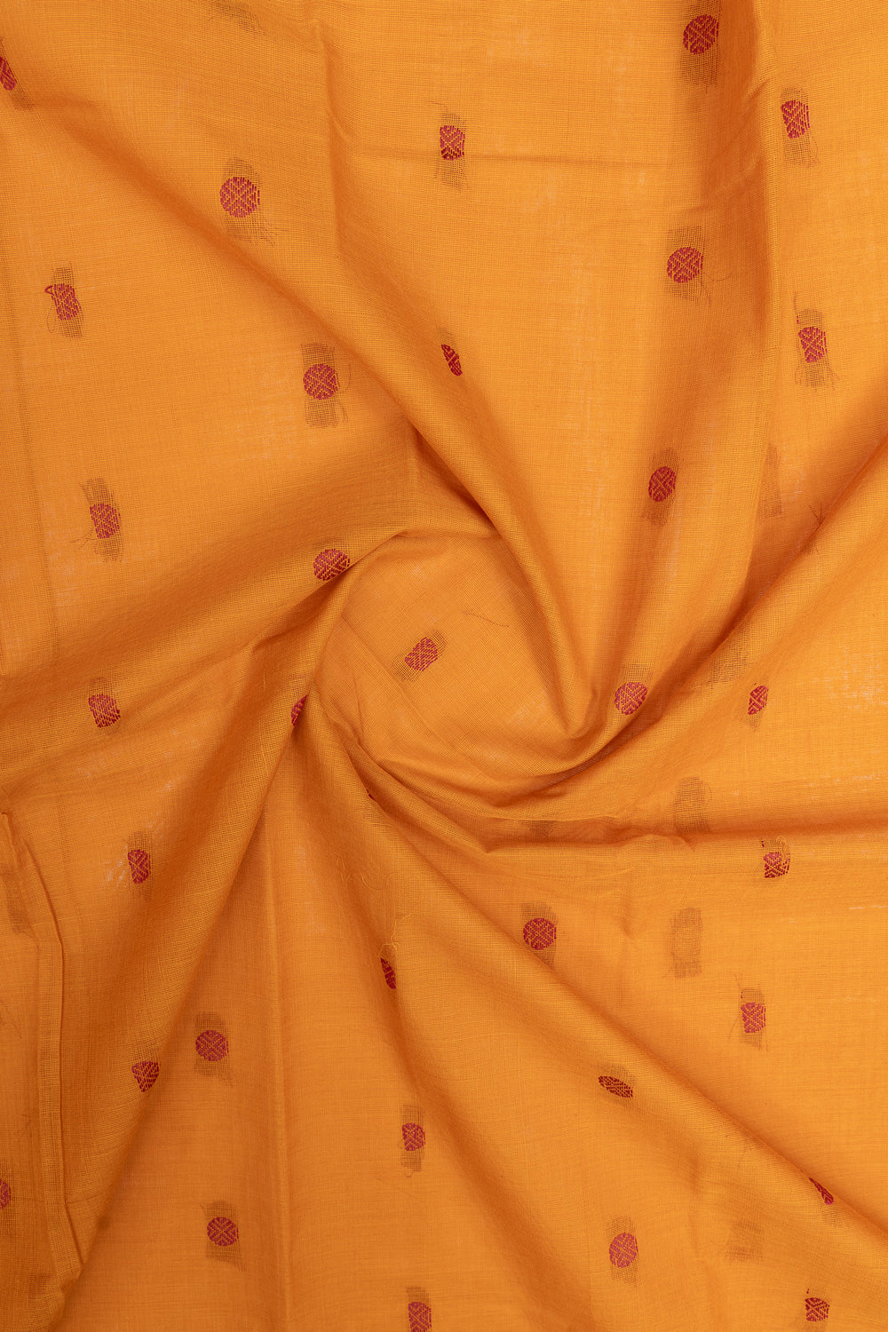 Mustard traditional pure cotton saree