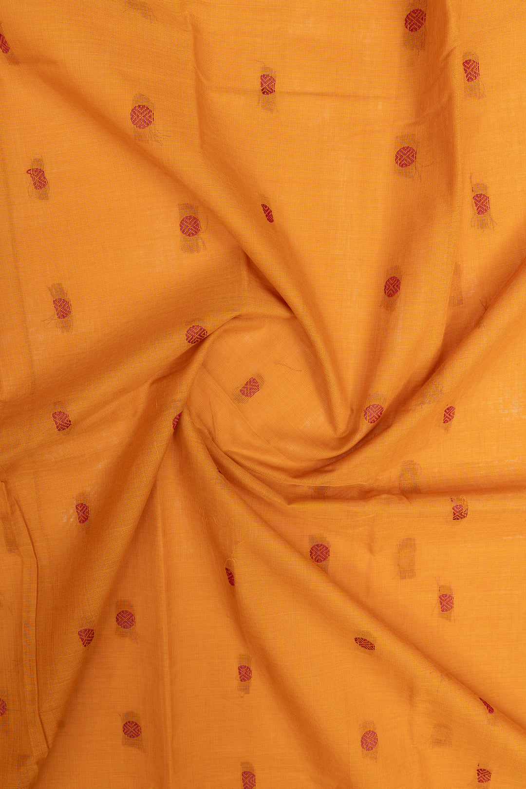 Mustard traditional pure cotton saree