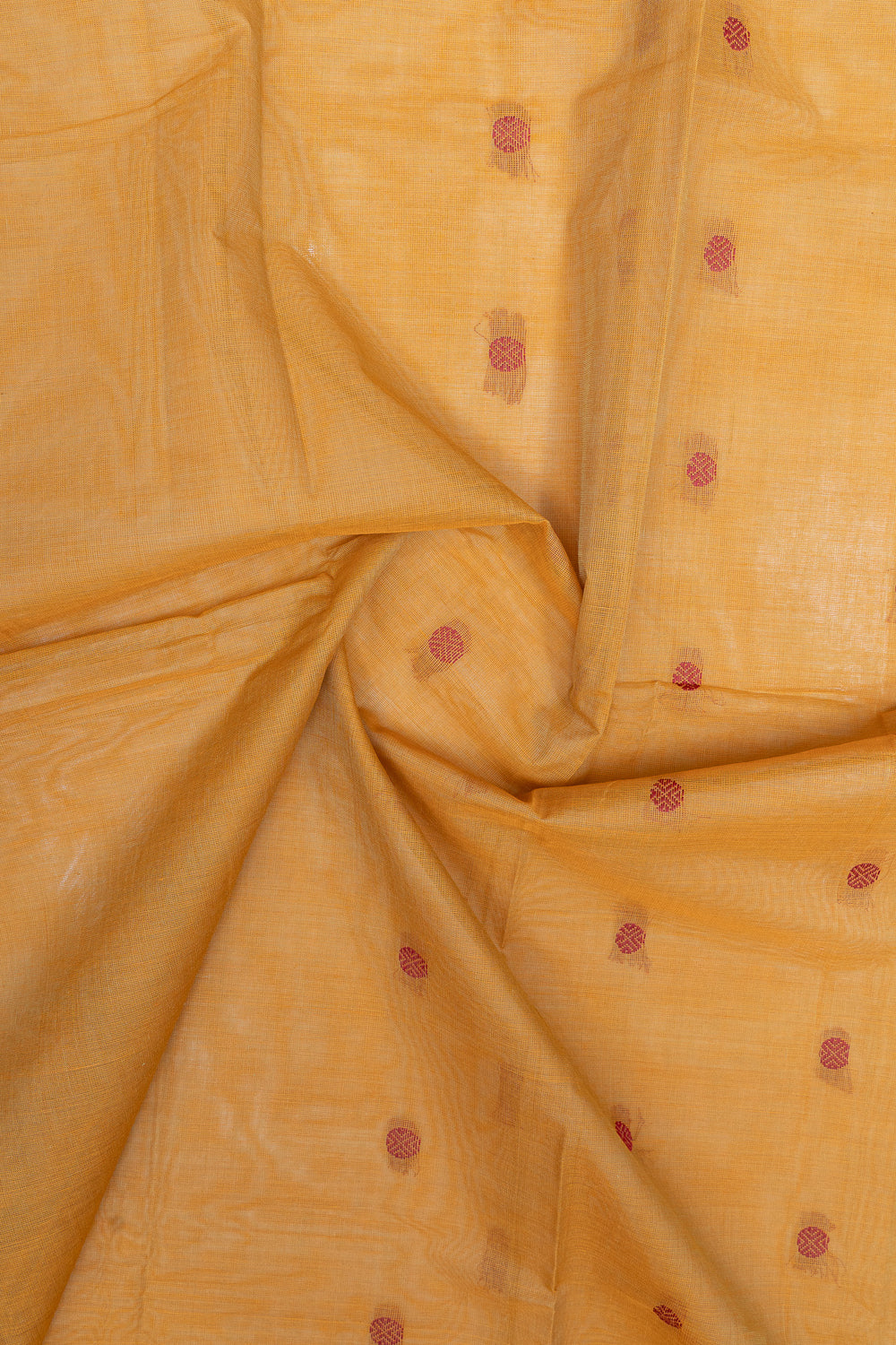 Beige traditional pure cotton saree
