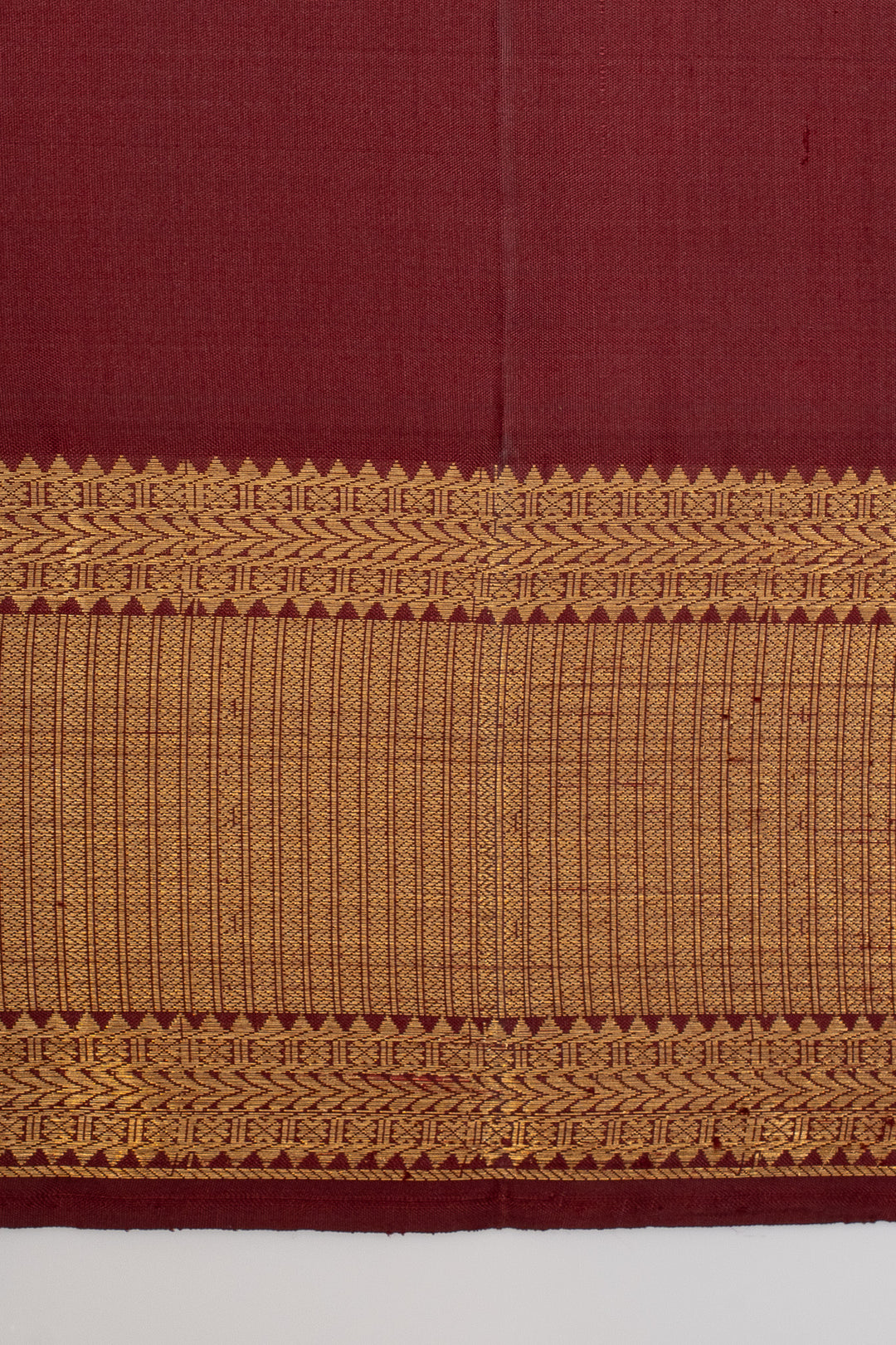 Maroon traditional pure kanchipuram silk saree