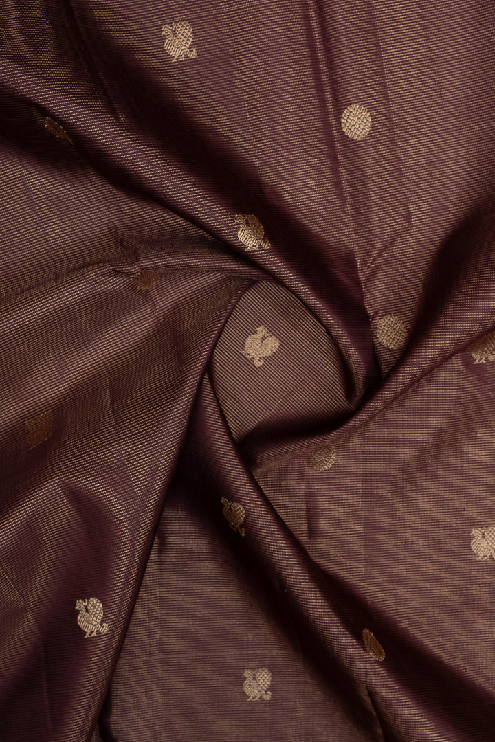 Maroon Vairaoosi pure kanchipuram silk saree