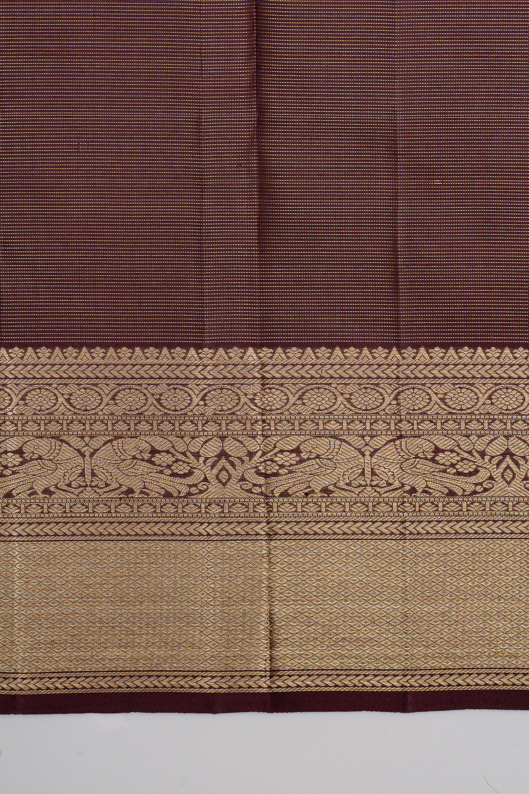 Maroon Vairaoosi pure kanchipuram silk saree