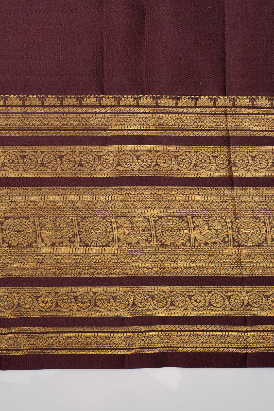 Mauve zari checks pure kanchipuram silk saree