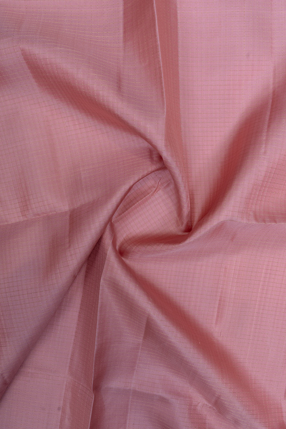 Pink zari checks pure kanchipuram silk saree