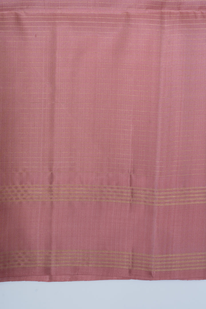 Pink zari checks pure kanchipuram silk saree