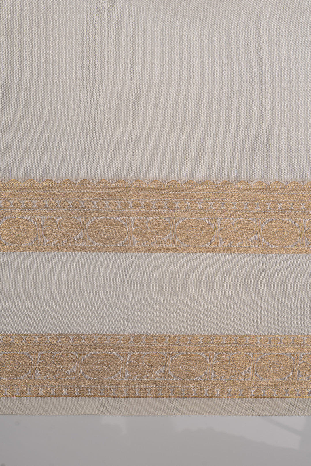 Red and ivory zari checks pure kanchipuram silk saree
