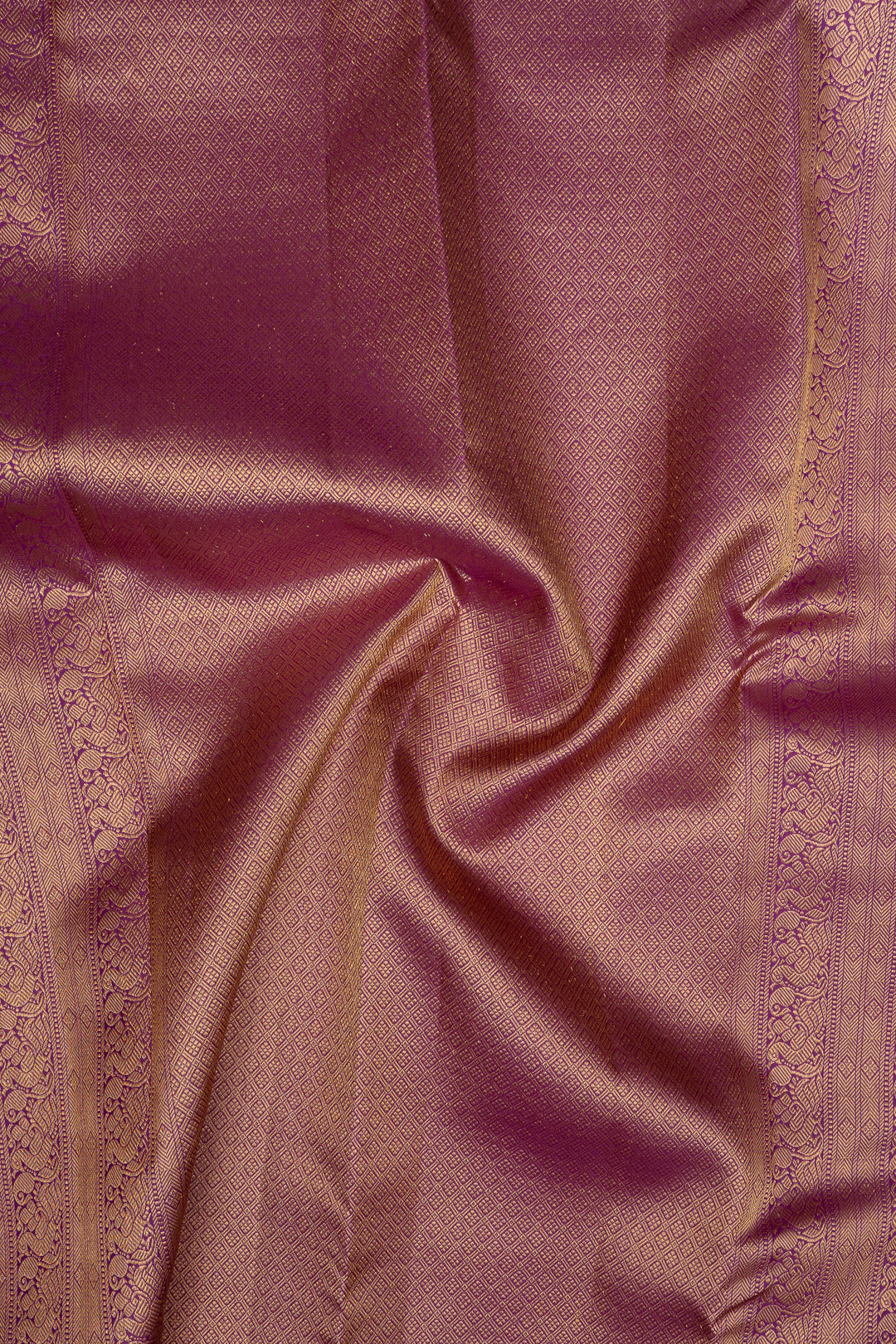 Mulberry Purple Muthu Zari traditional pure kanchipuram silk saree