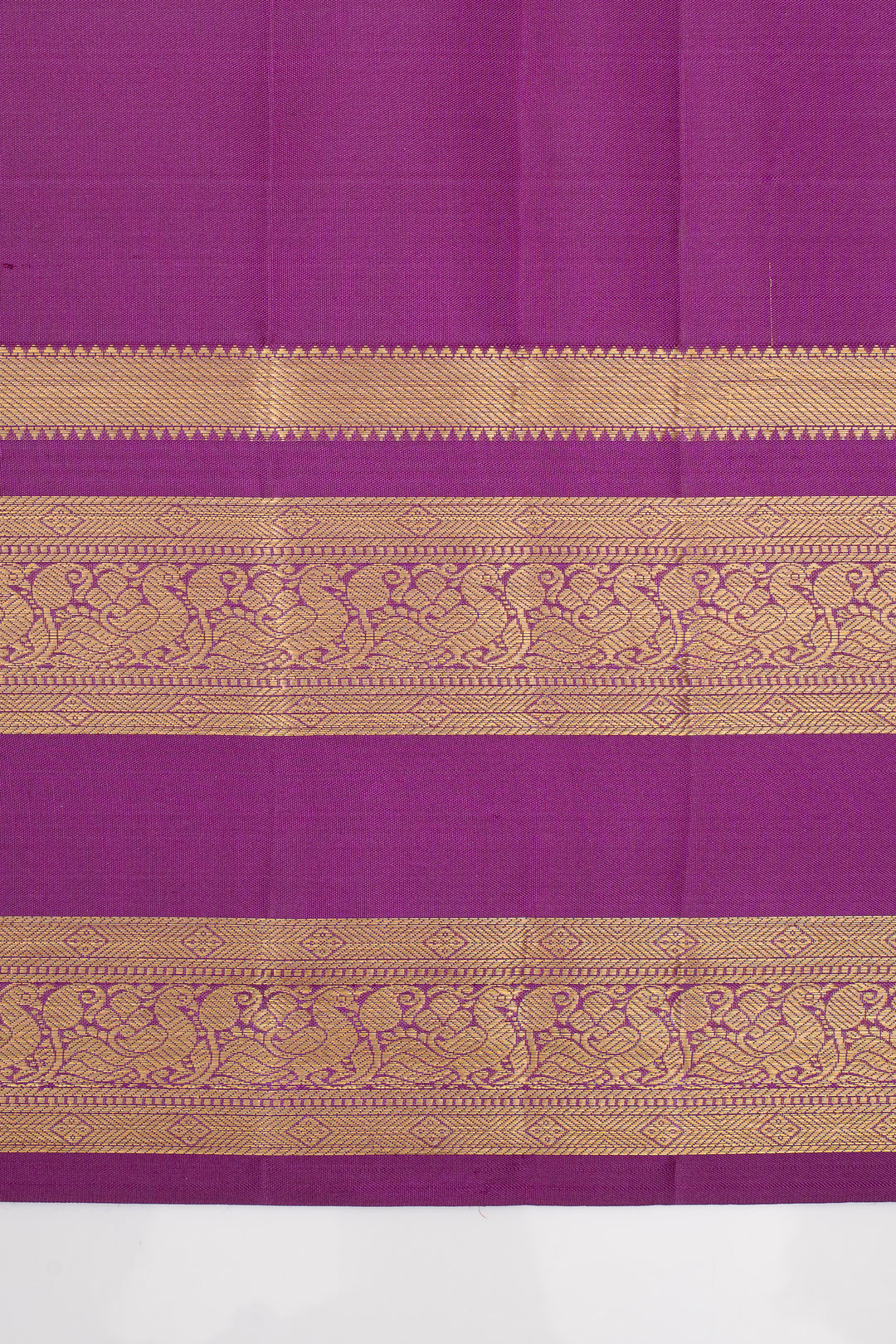 Mulberry Purple Muthu Zari traditional pure kanchipuram silk saree