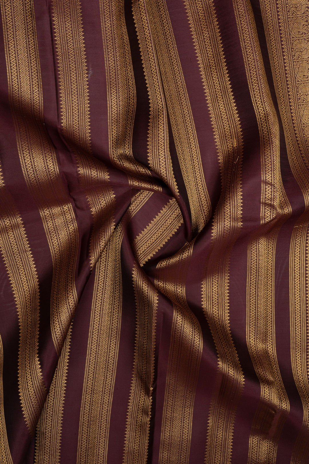 Mauve zari checks pure kanchipuram silk saree