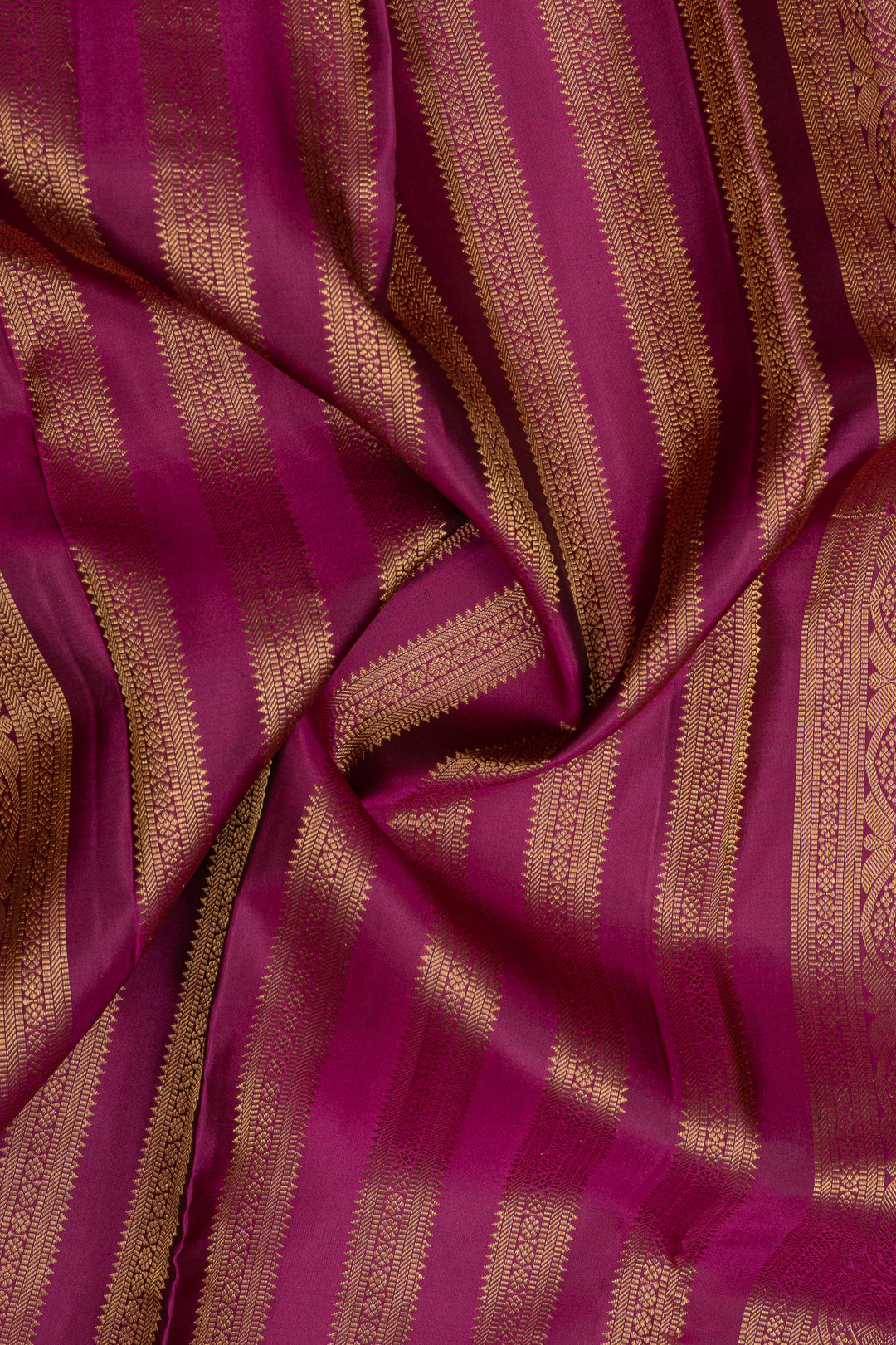 Jamun purple zari checks pure kanchipuram silk saree