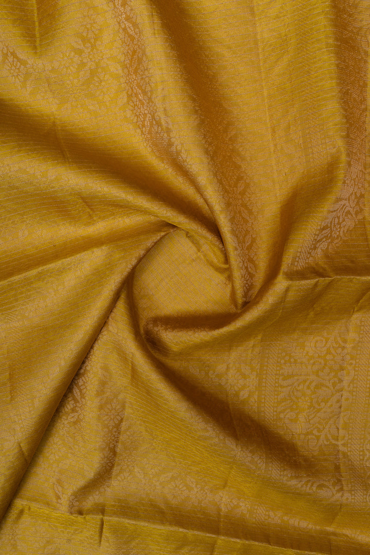 Champagne gold stripes soft silk