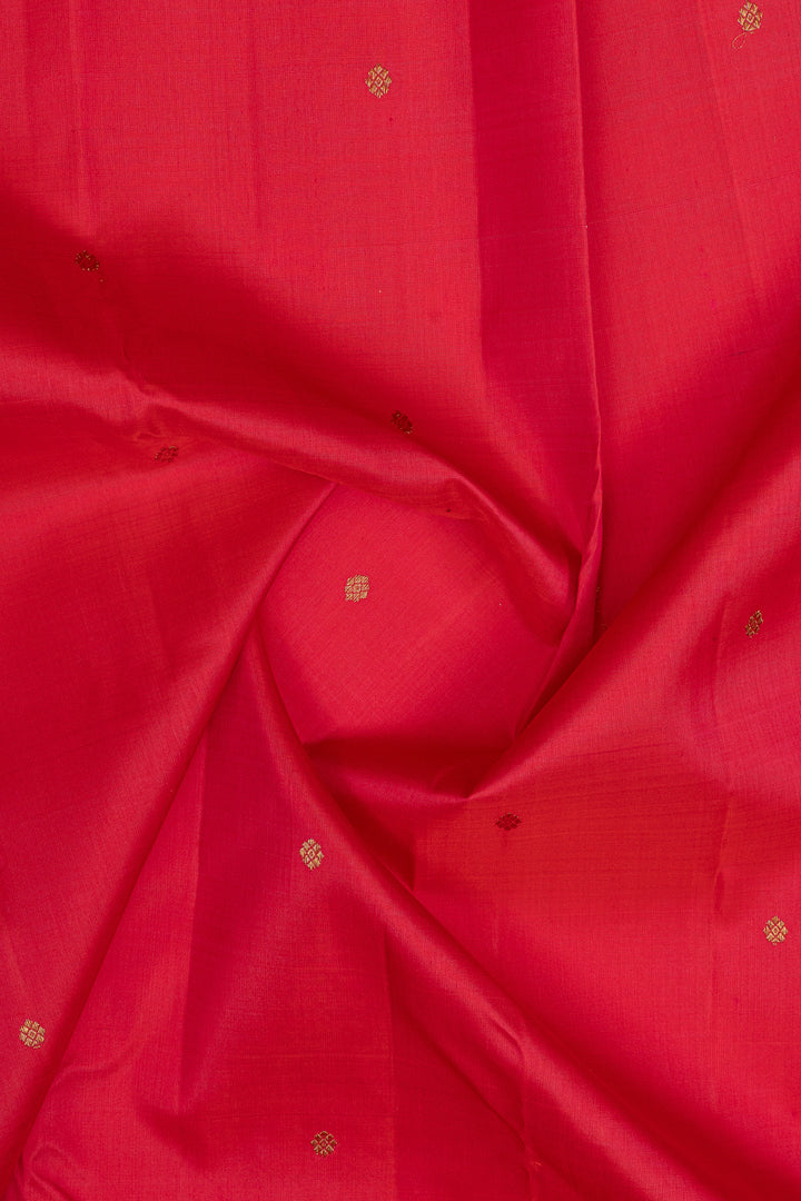 Pink and brown Beetu butta traditional  pure kanchipuram silk saree