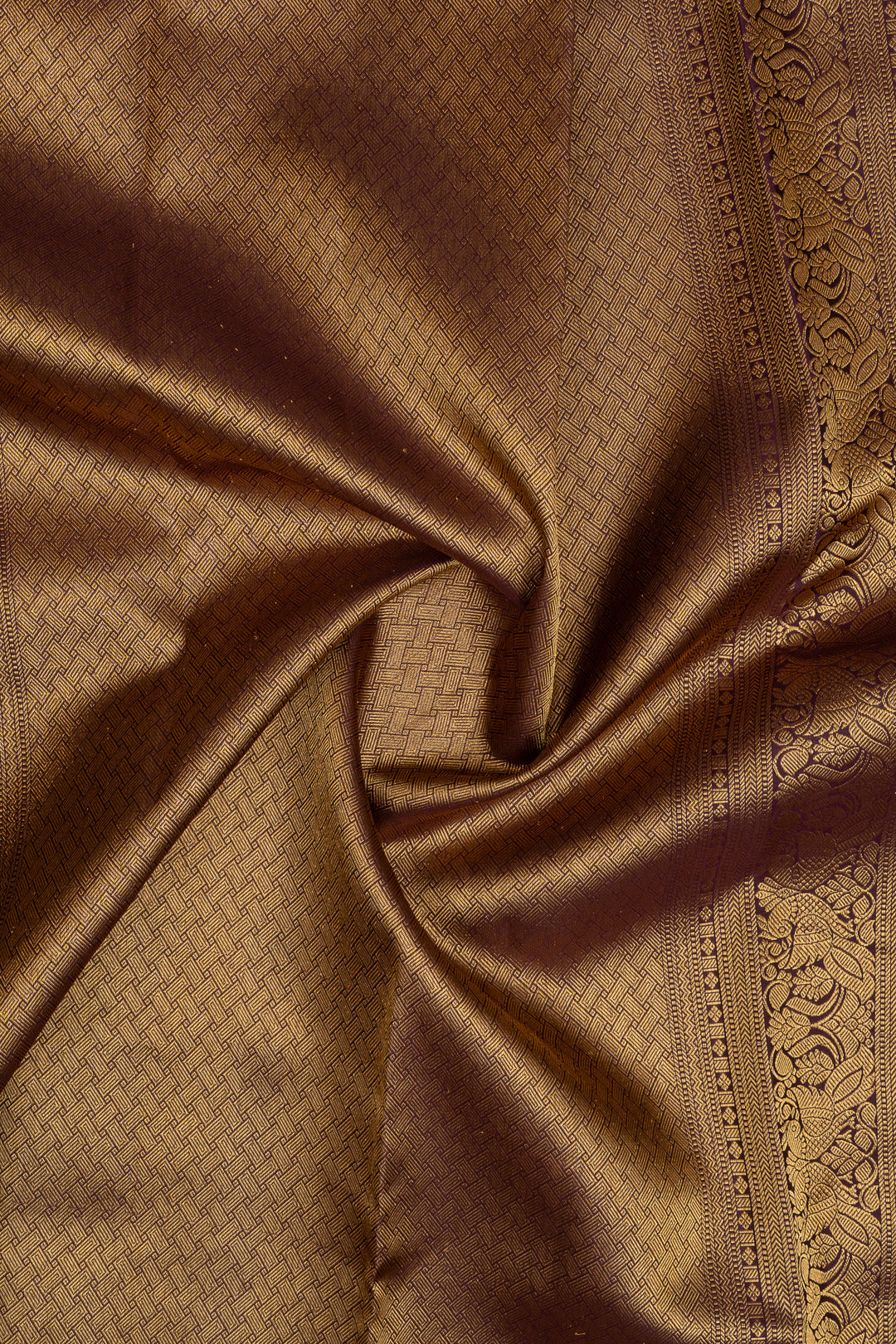 Grey Zari checks varisaipettu pure kanchipuram silk saree