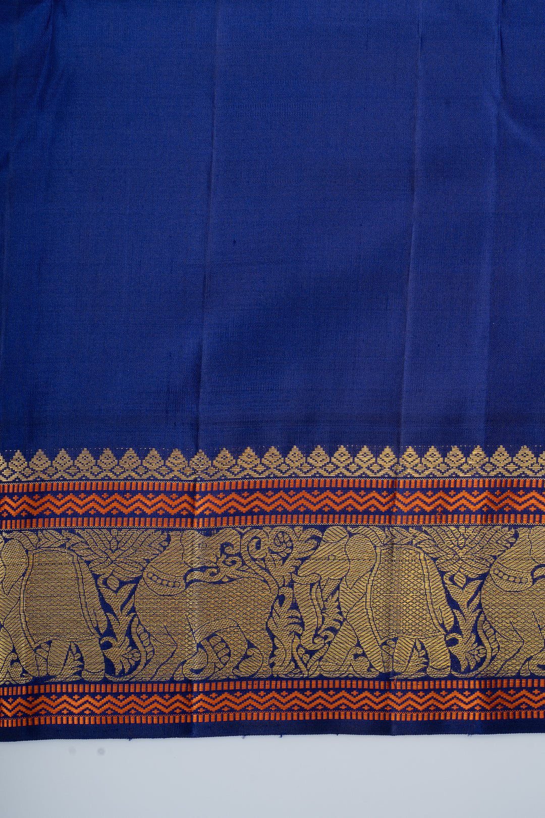 Pink and blue vintage checks pure kanchipuram silk saree