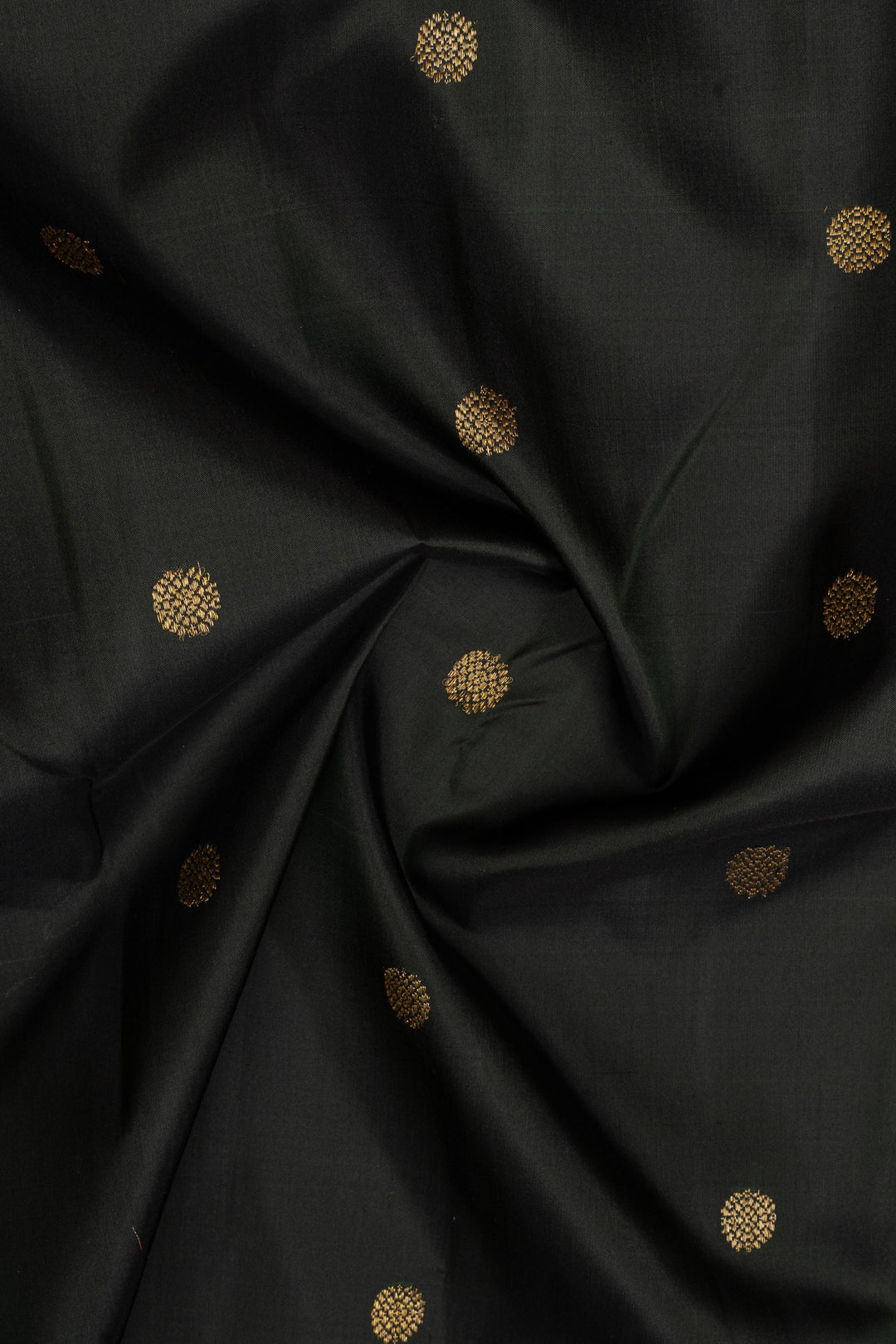 Bottle green temple border  pure kanchipuram silk saree