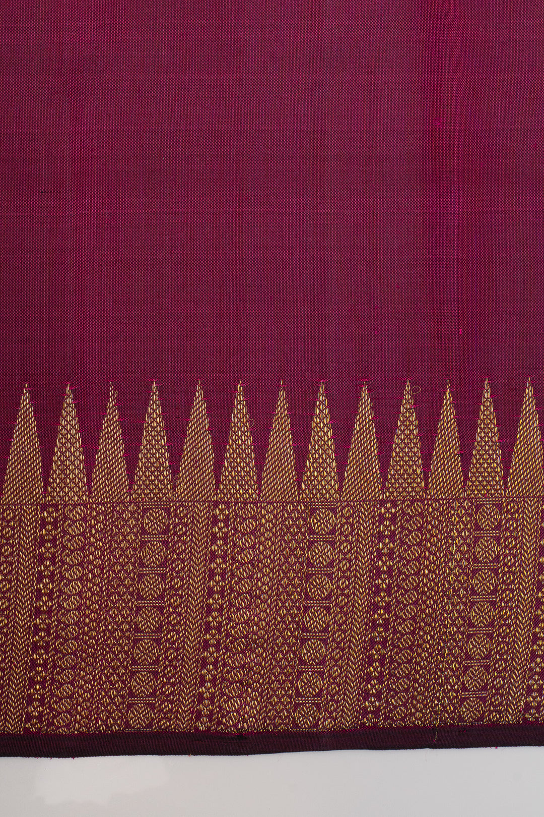 Bottle green temple border  pure kanchipuram silk saree