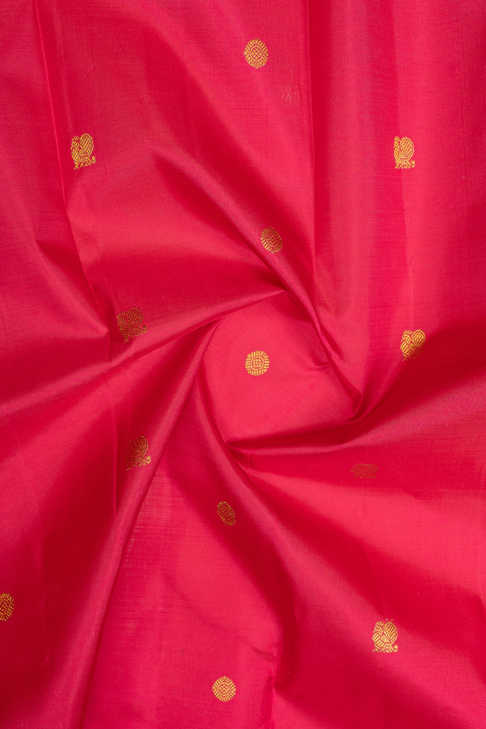 Pink and green rettai pettu pure kanchipuram silk saree