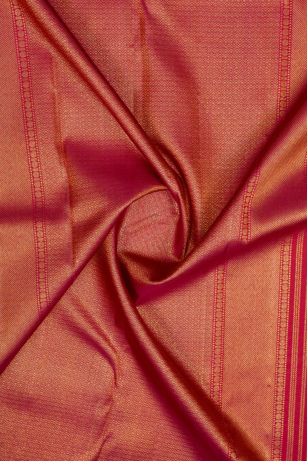 Red paisley vanasingaram pure kanchipuram silk saree