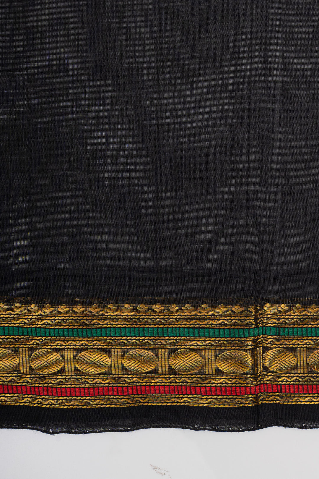Off white thread checks  pure silk cotton saree