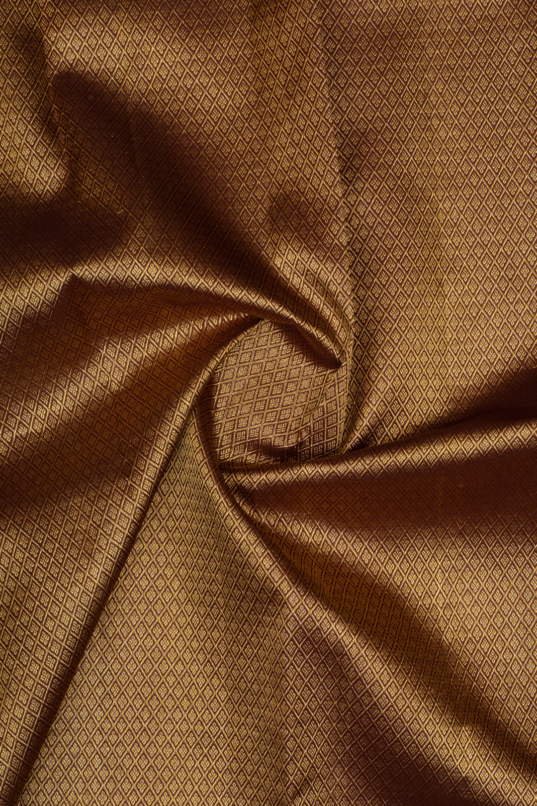 Rust orange traditional pure kanchipuram silk saree