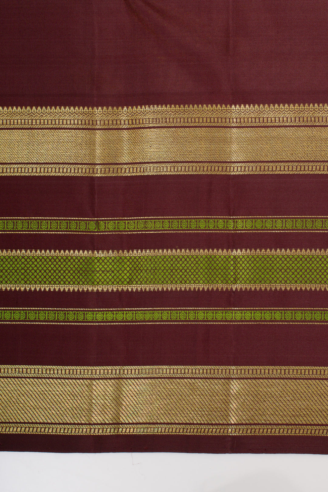 Rust orange traditional pure kanchipuram silk saree