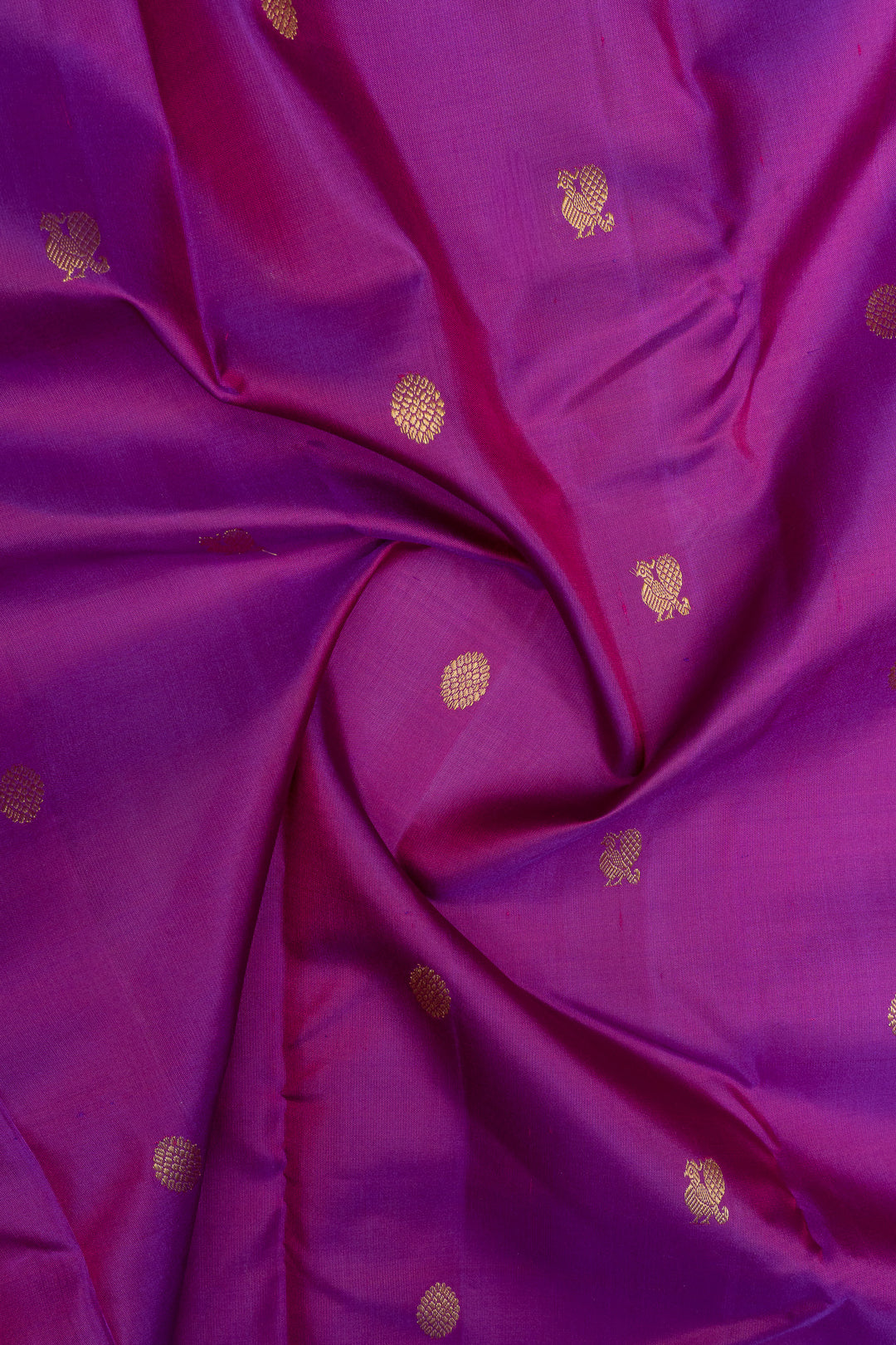 Purple traditional pure kanchipuram silk saree