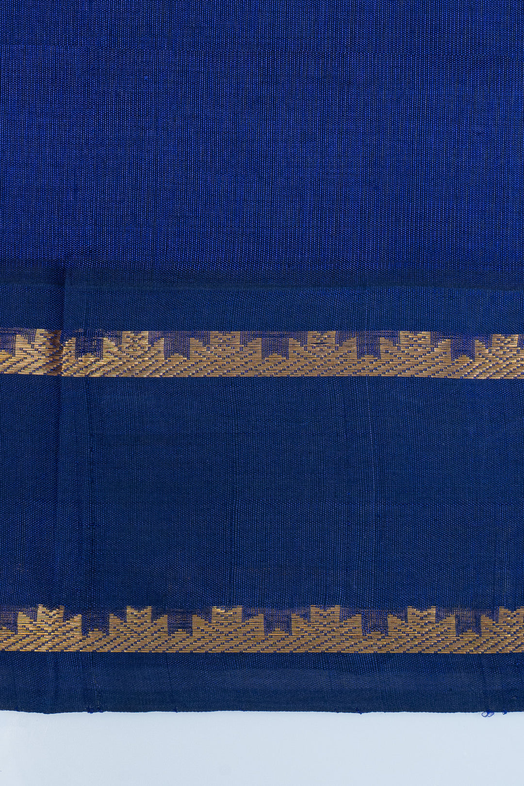Greyish blue checks pure silk cotton saree