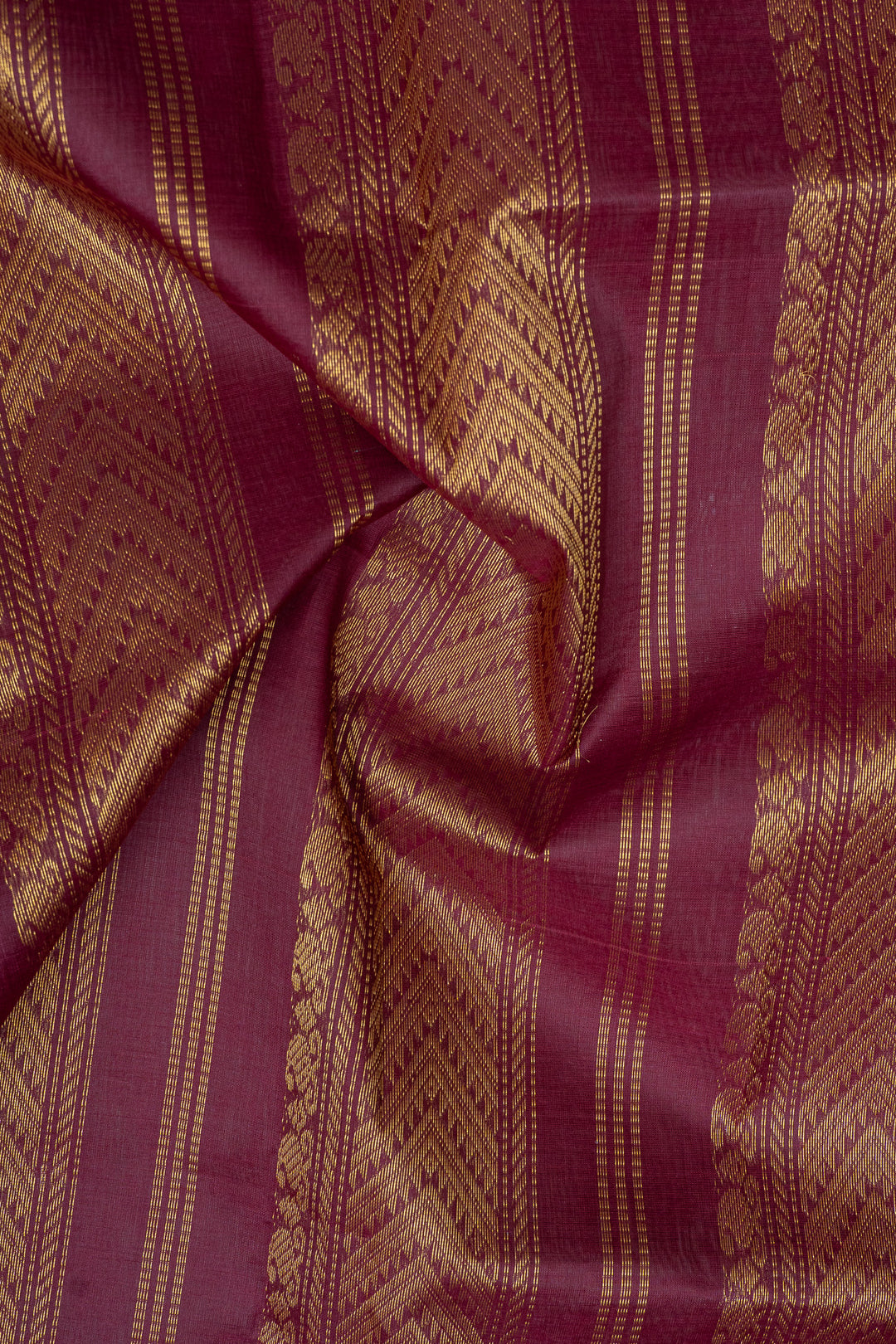 Off white and red checks pure silk cotton saree