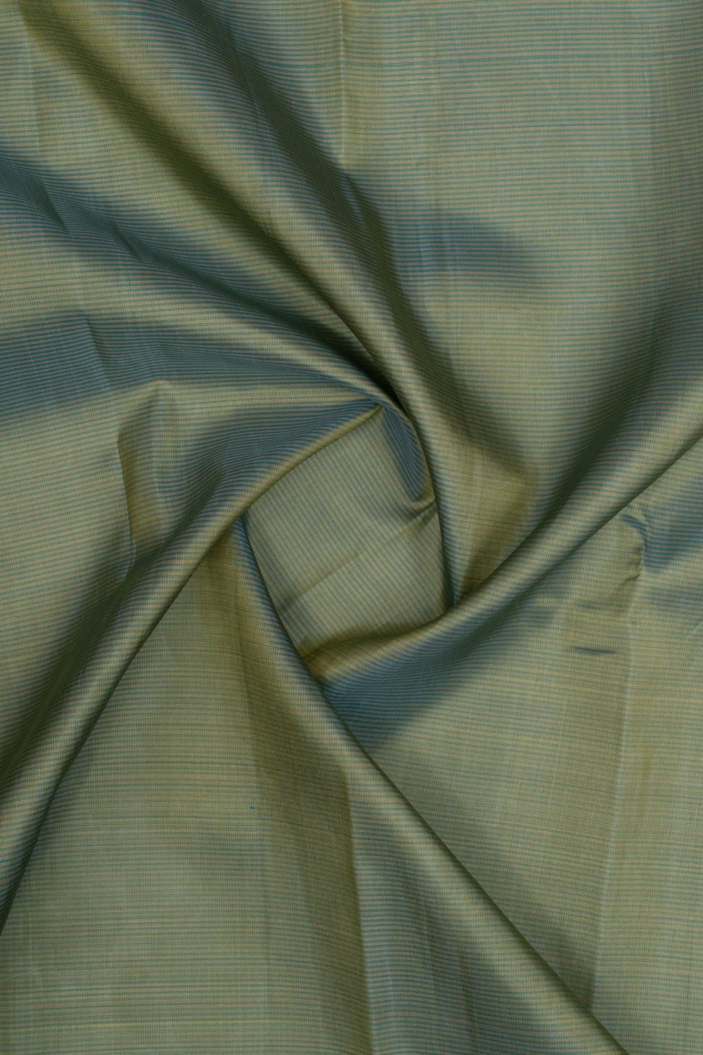Sage green and Ivory hand painted pure kanchipuram silk saree