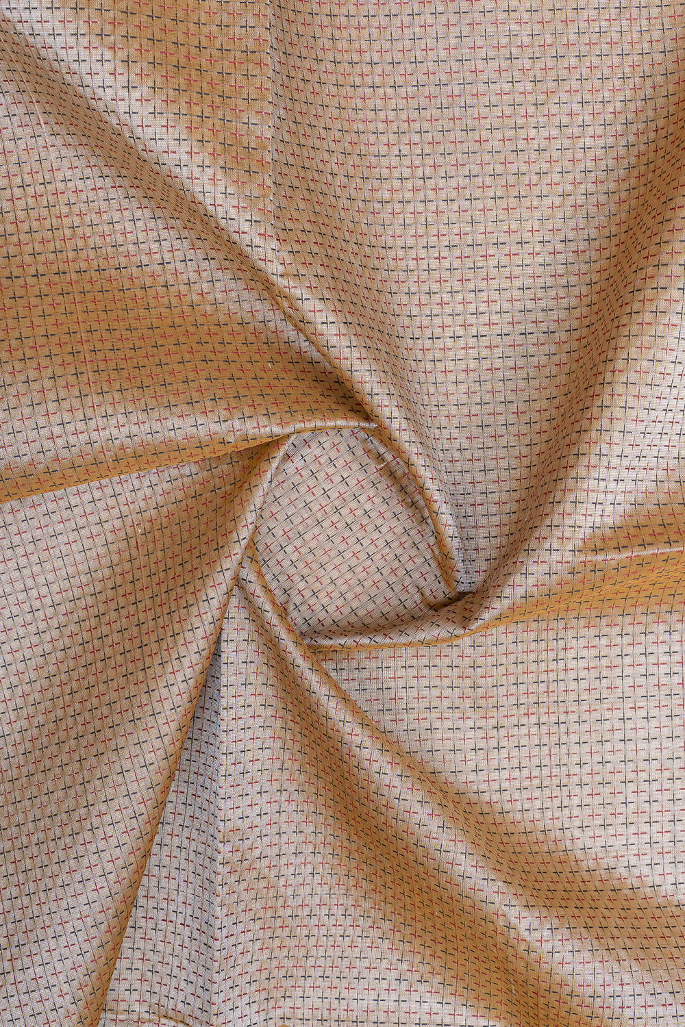 Beige butta pure silk cotton saree