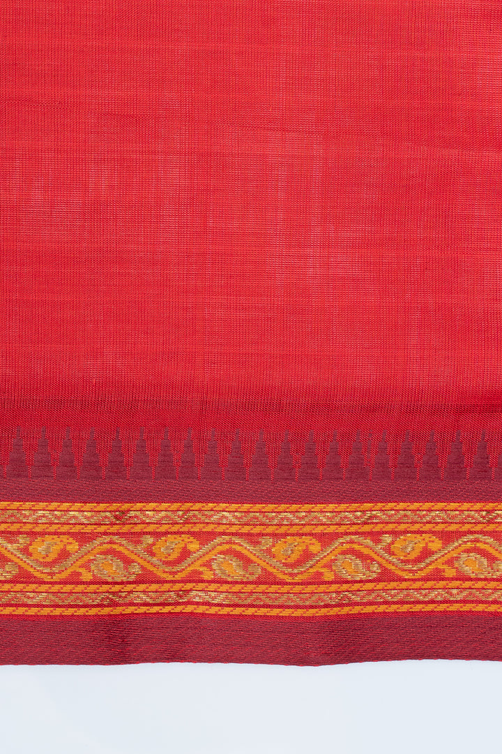 Black check pure silk cotton saree