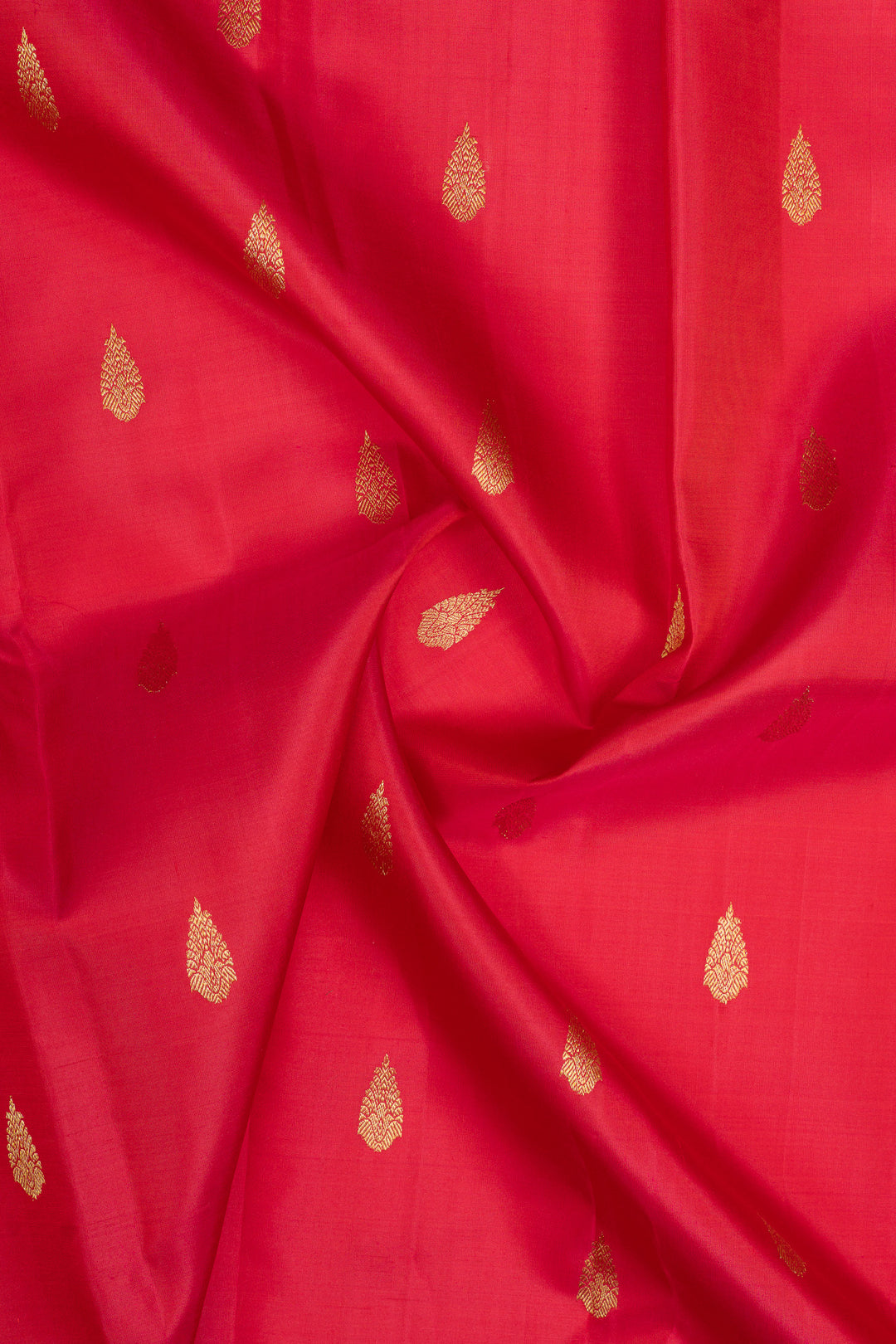Red traditional pure kanchipuram silk saree