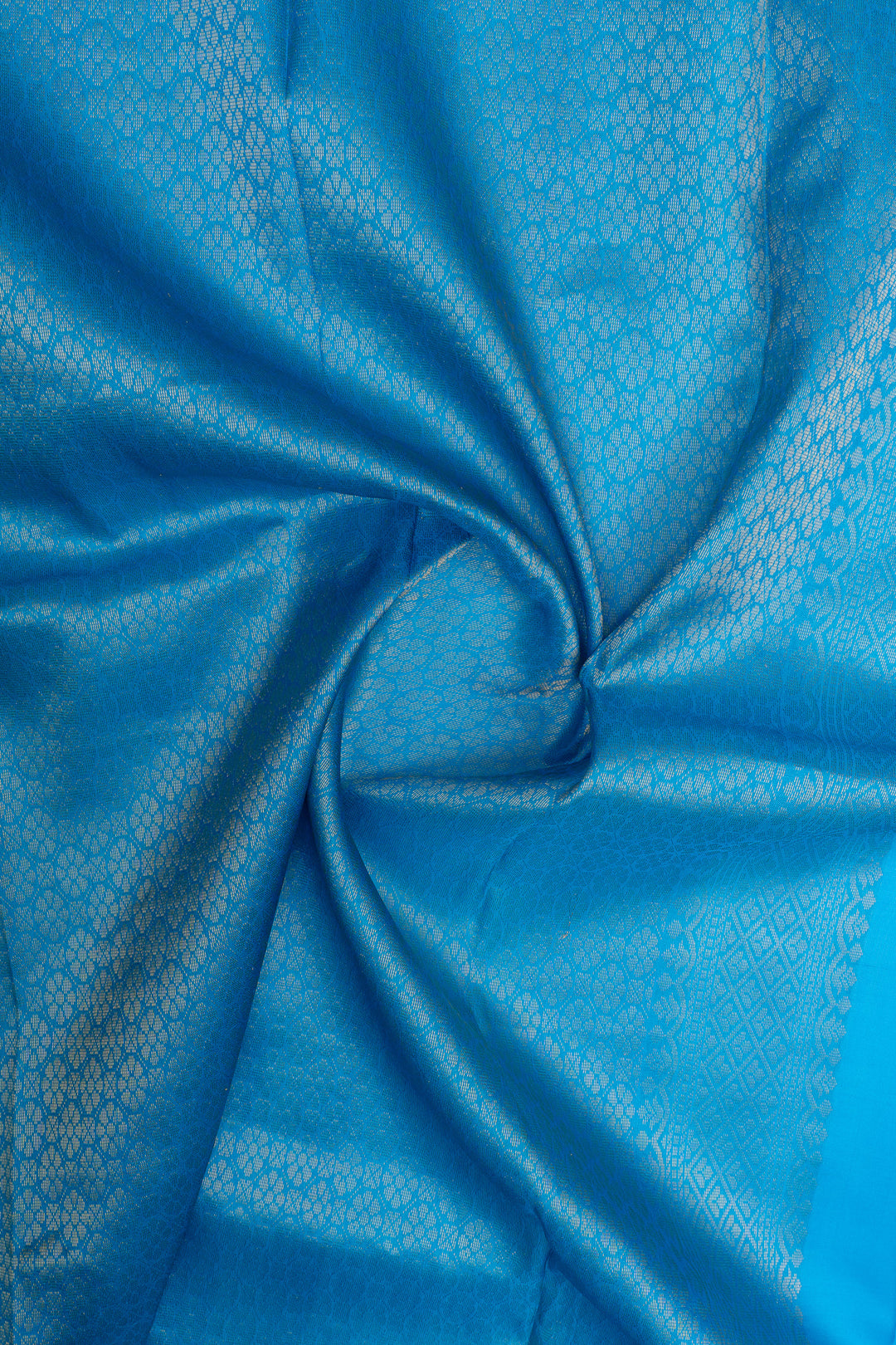 Lime yellow and blue  traditional pure kanchipuram silk saree