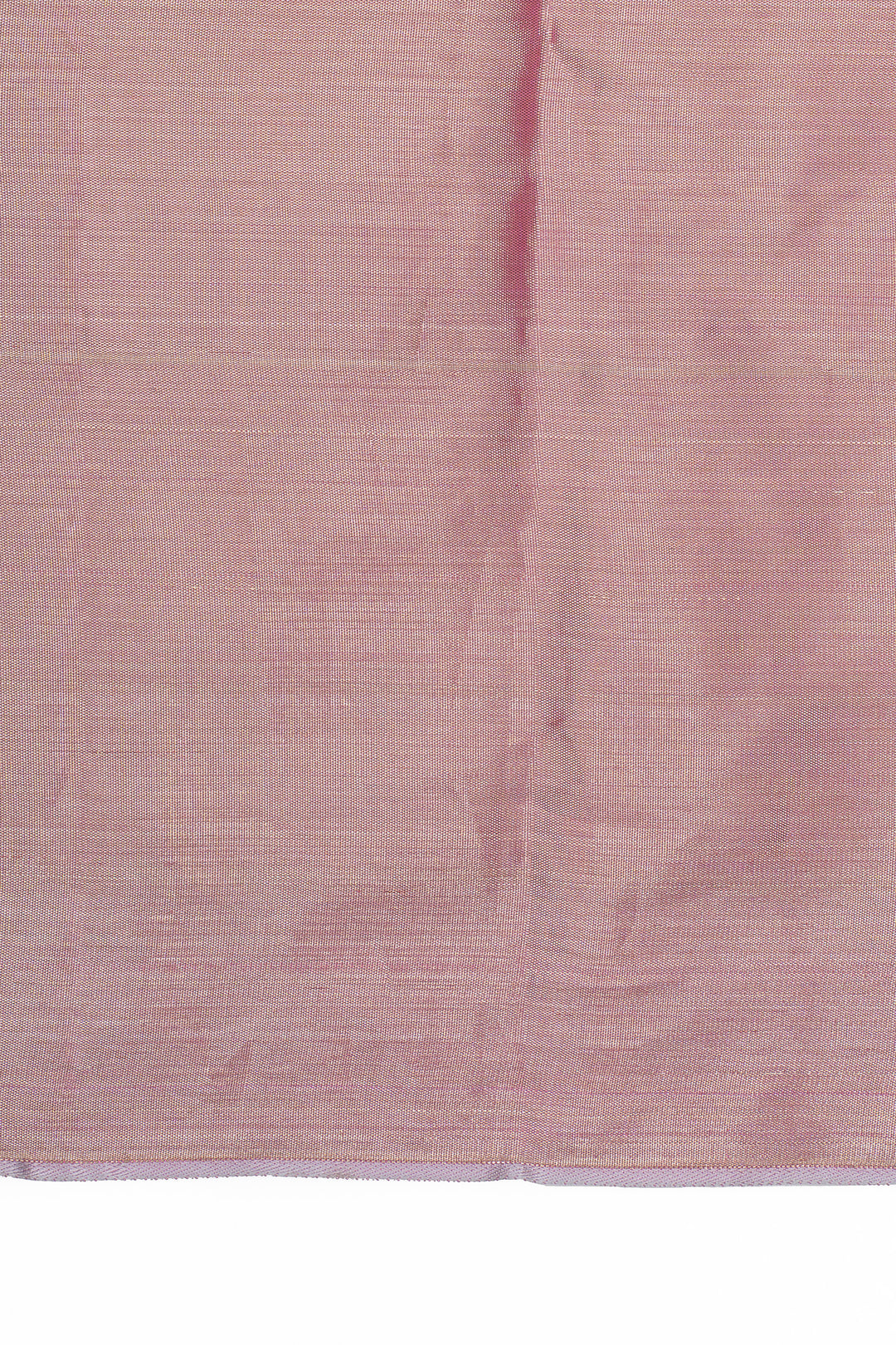 Metallic lilac floral tissue pure designer kanchipuram silk saree
