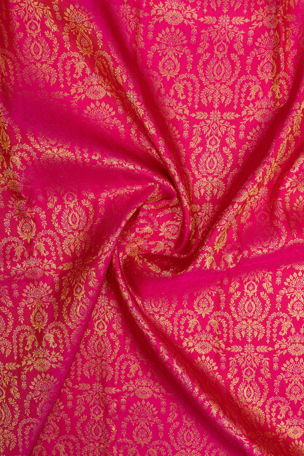 Rani pink brocade pure kanchipuram silk saree