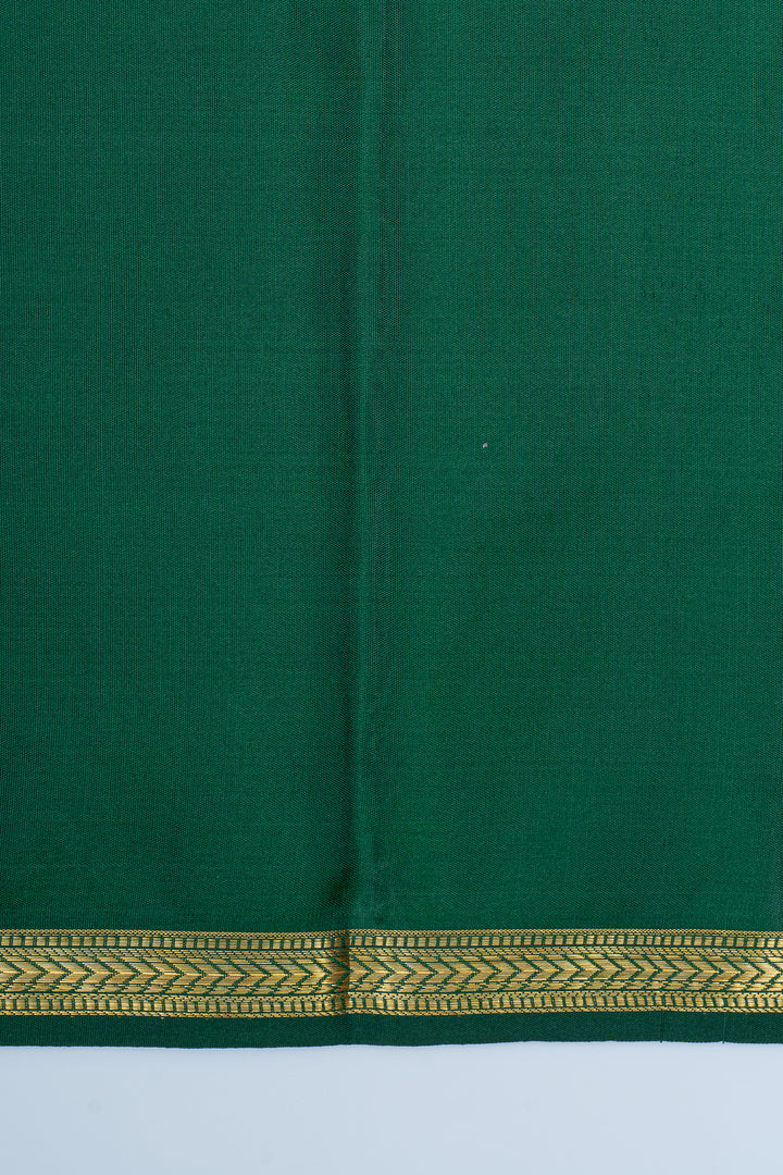 Maroon brocade small border pure kanchipuram silk saree
