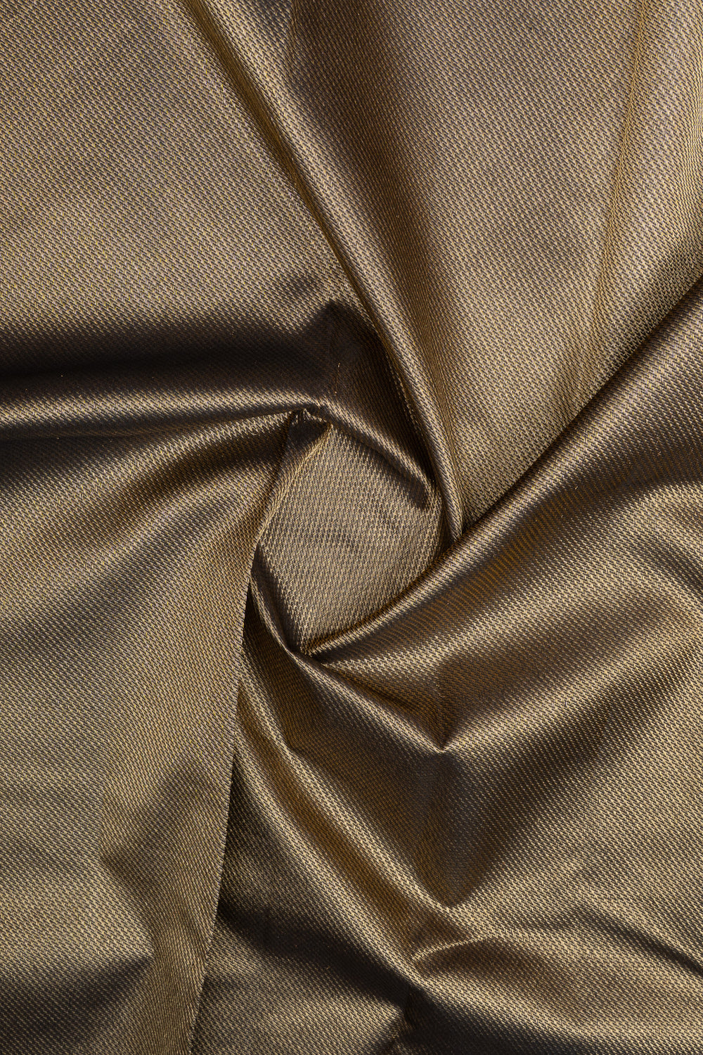 Gold and black meenakari brocade pure kanchipuram silk saree