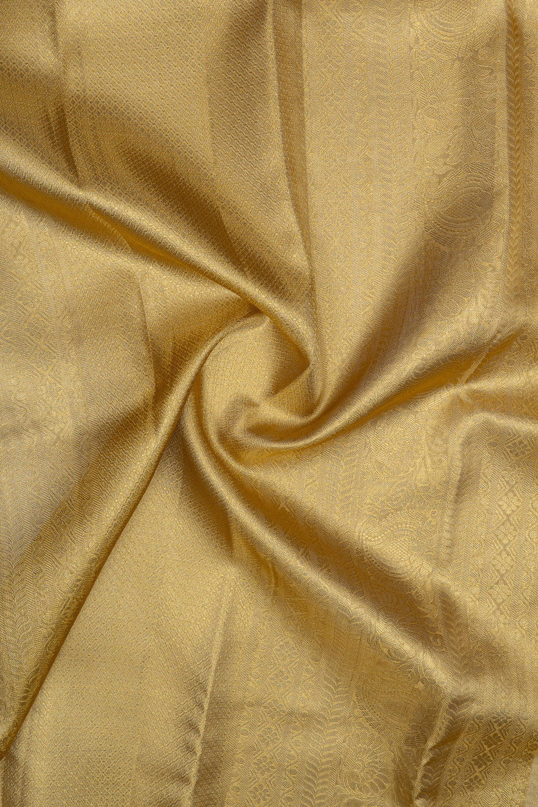 Gold floral brocade  pure kanchipuram silk saree