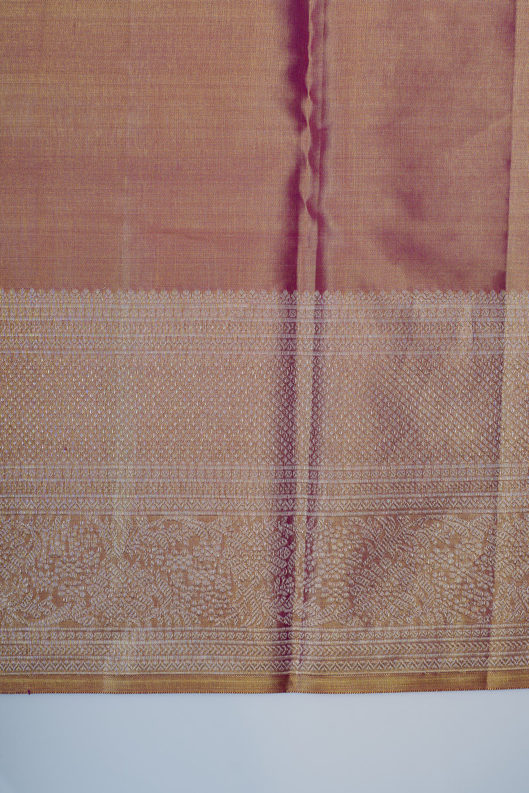 Pink and gold tissue  pure Kanchipuram  silk saree