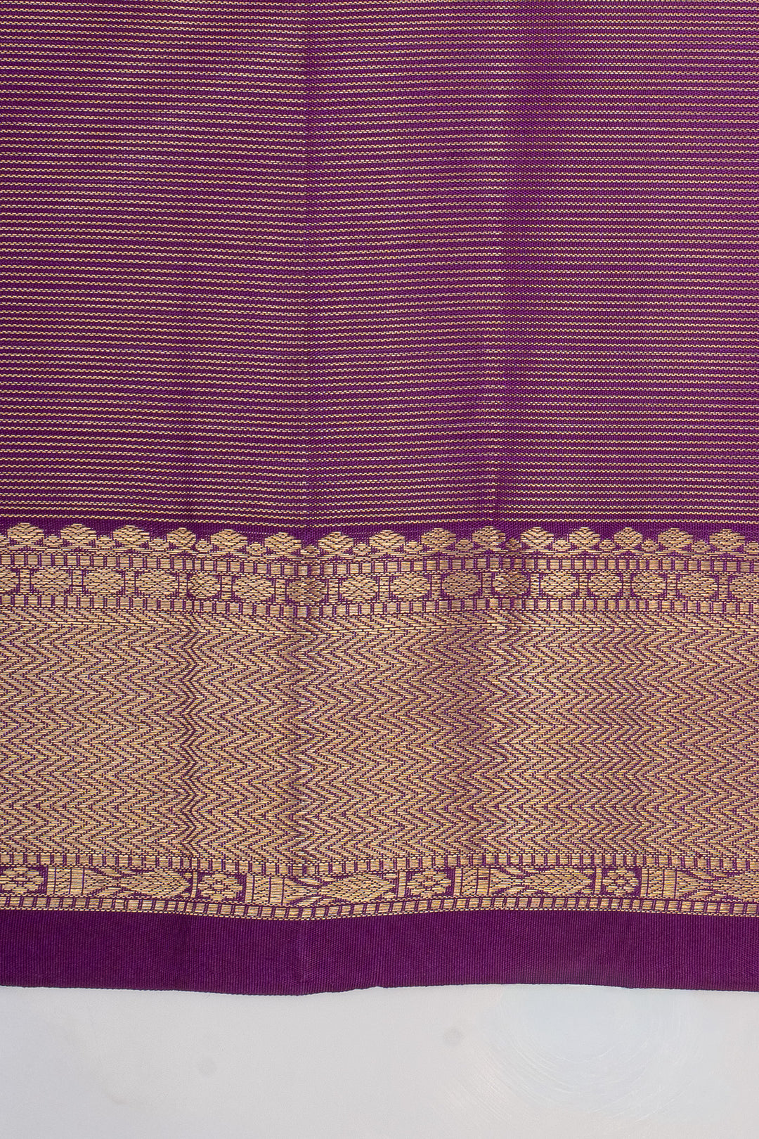 Purple Vairaoosi pure kanchipuram silk saree