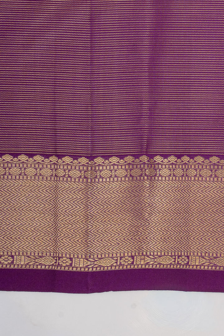 Purple Vairaoosi pure kanchipuram silk saree