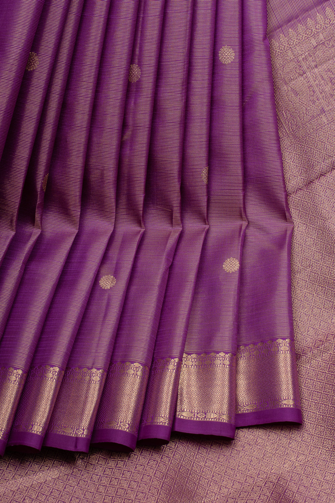 Purple Vairaoosi pure kanchipuram silk saree