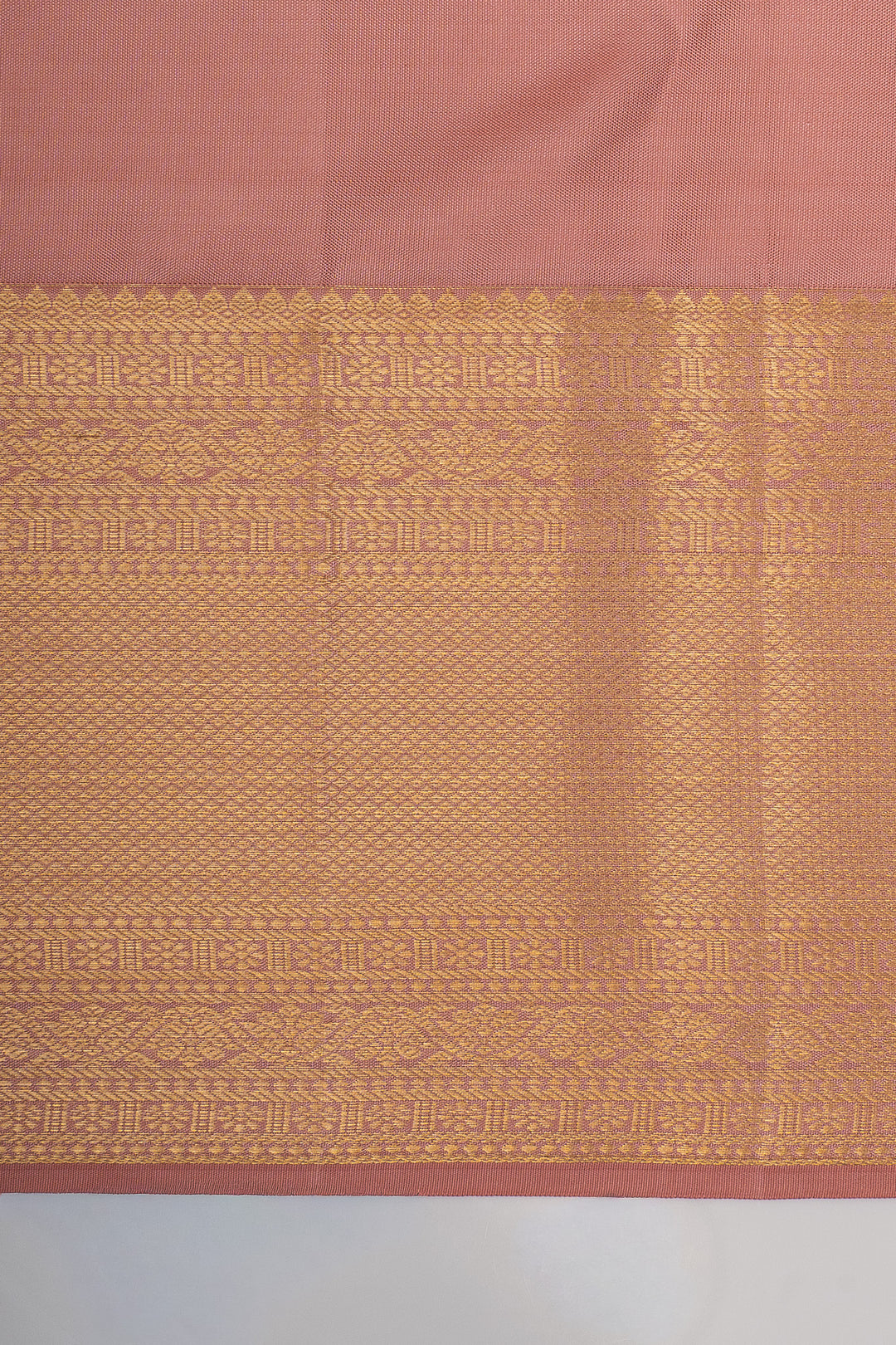 Mauve leheriya brocade pure kanchipuram silk saree