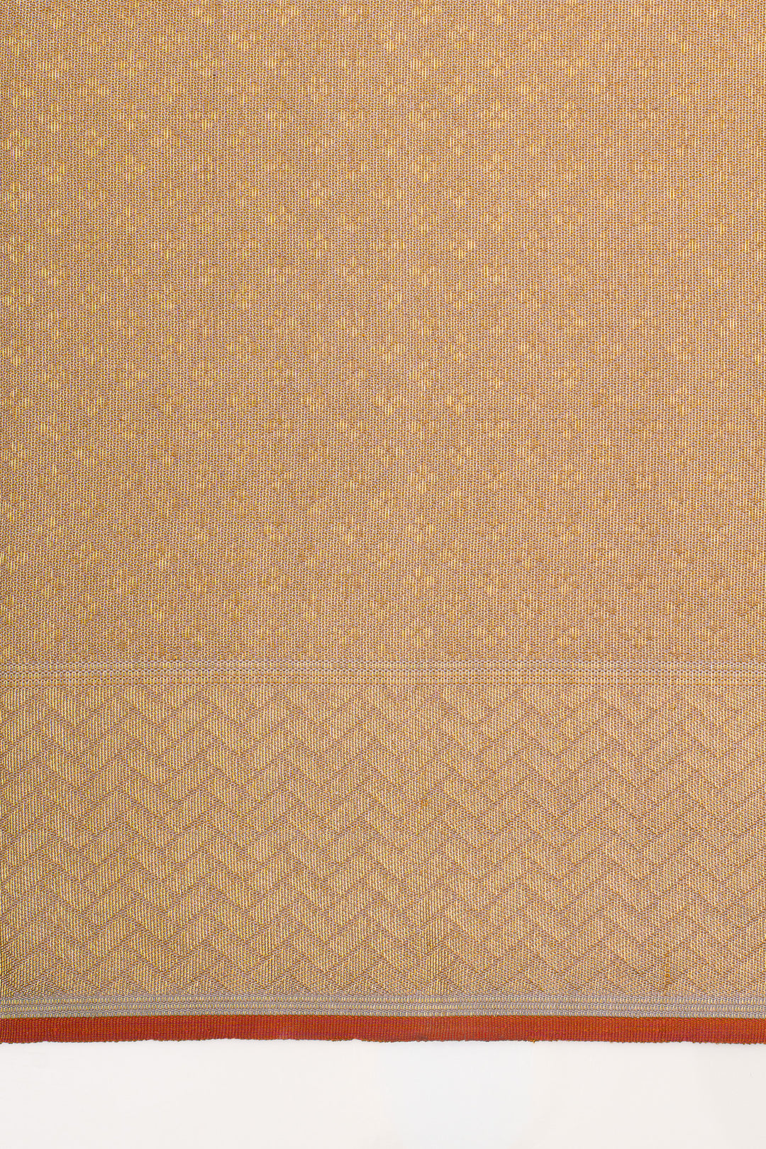 Champagne gold brocade pure kanchipuram silk saree