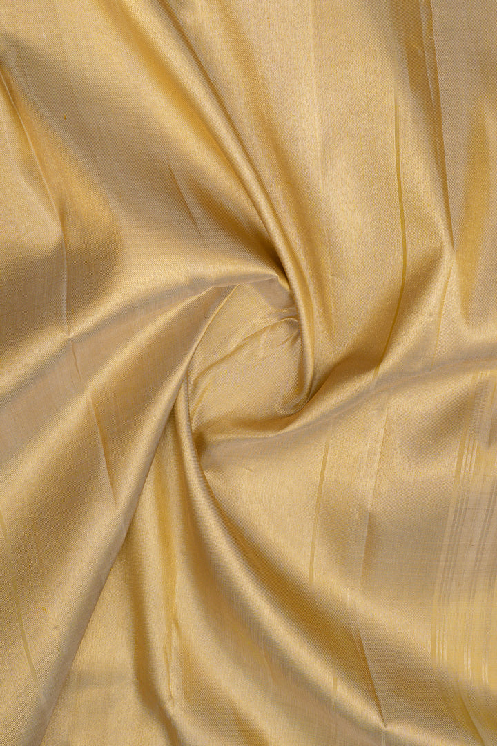 Champagne gold 8 Kol pure kanchipuram silk saree