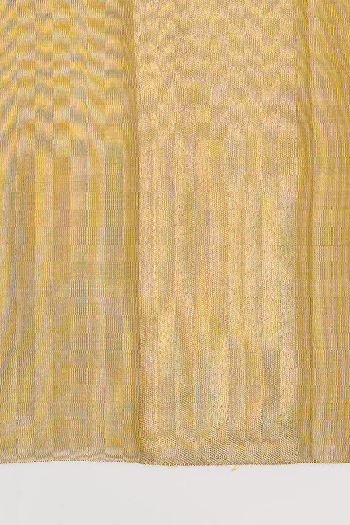 Champagne gold 8 Kol pure kanchipuram silk saree