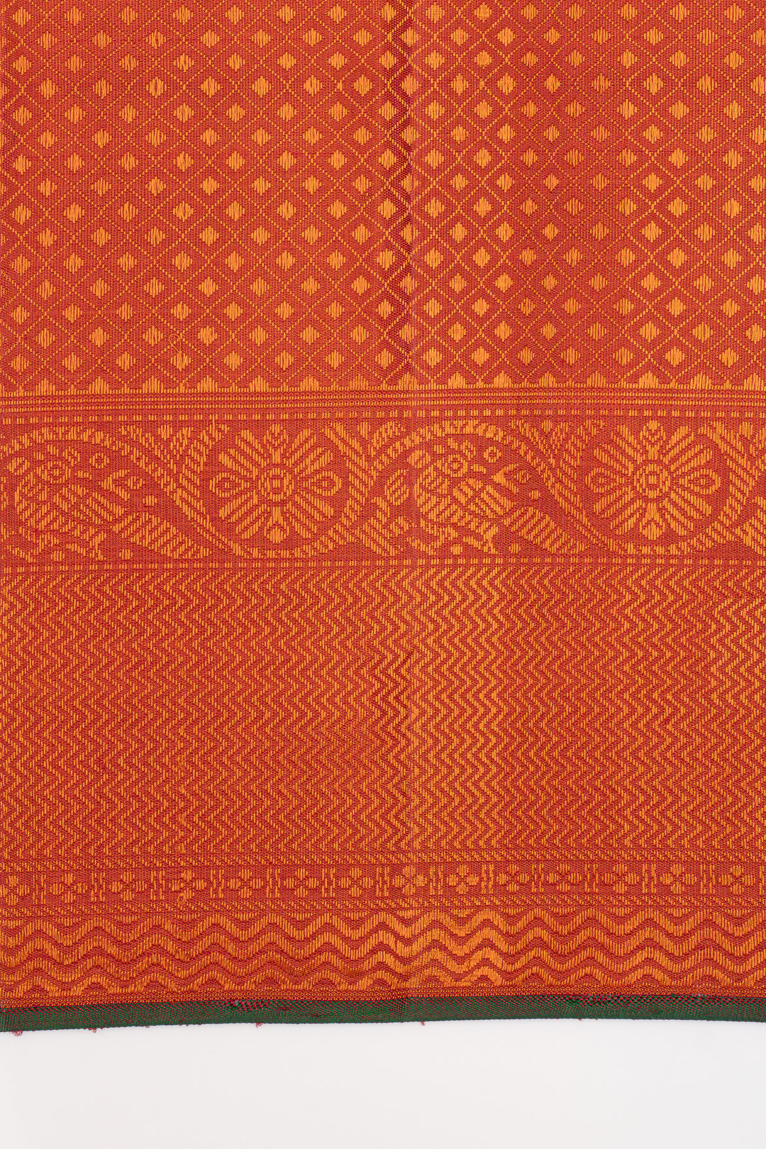 Red thread stripes Pattu pettu pure kanchipuram silk saree