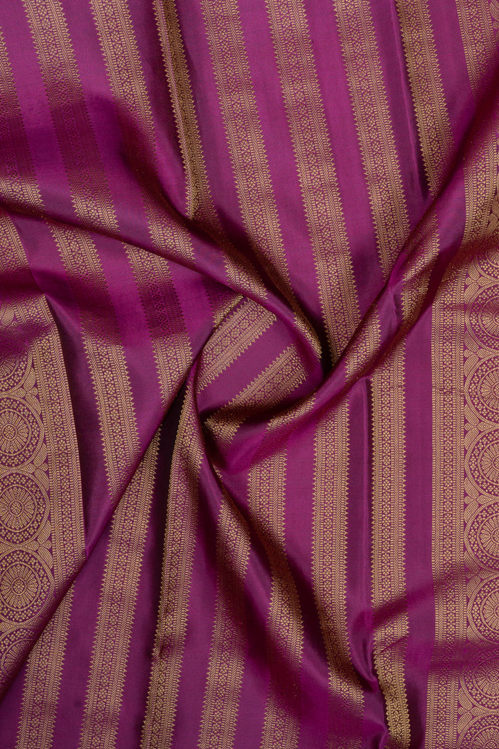 Mehandi green zari checks pure kanchipuram silk saree